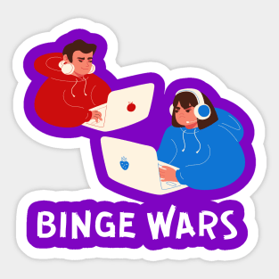 BINGE WARS Sticker